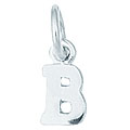 Sterling Silver 'B' Charm