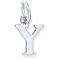 Sterling Silver Initial 'Y' Charm