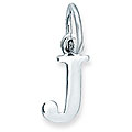 Sterling Silver 'J' Initial Charm