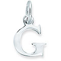 Sterling Silver 'G' Initial Charm