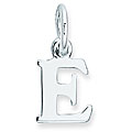 Sterling Silver 'E' Initial Charm