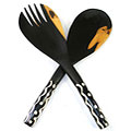 Two-tone Ebony Serving Utensils (Africa)