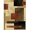 Shapes Contemporary Olefin Rug (5'3 x 7'2)