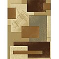 Shapes Contemporary Olefin Rug (5'3 x 7'2)
