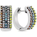 14k Gold 1ct TDW Multi-colored Diamond Earrings (I-J, I1-I2)