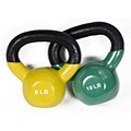 J Fit Premium 8-10-pound Vinyl Kettlebell Set
