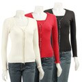 Belldini Women's Studded Cardigan Twin Set
