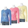 Adi Designs Floral Women's Long-sleeve T-shirt