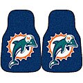 Miami Dolphins 2-piece Car Mat Set