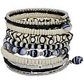 Bead and Bone 10-turn Round Bracelet (India)