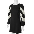 Sangria Women's Stripe Bell Sleeve Knit Dress