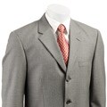 Tasso Elba Men's Grey-striped 3-button Suit