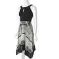 Sangria Women's Shirred Bodice Charmeuse Dress