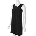 Sangria Women's Asymmetric Neck Sleeveless Dress