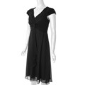 Sangria Women's Knot-front V-neck Dress
