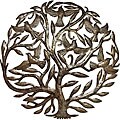 'Tree of Life' 24-inch Wall Hanging (Haiti)