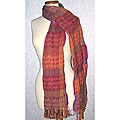 Merino Zig-zag Red/ Orange Shawl (India)