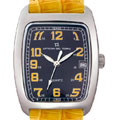 Officina Del Tempo Women's Yellow Leather Strap Watch