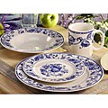 American Atelier Blue Fruit 16-piece Dinner Set