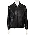 Guess Men's Lambskin Zip-front Jacket