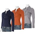 Everyday Brand Women's Lace Trim Collared Top