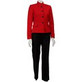 Tahari ASL Women's 3-piece Linen-blend Pant Suit