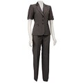 Tahari ASL Women's Short-sleeve Jacket Pant Suit