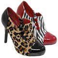 Anne Michelle by Journee Women's Animal-print Ankle Boots