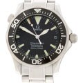 Omega Black Dial Stainless Steel Seamaster Watch