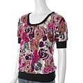 Belle du Jour Scoop Neck Banded Bottom Tunic
