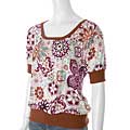 Belle du Jour Scoop Neck Banded Bottom Tunic