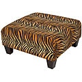 Bengal Tiger Microfibre Tufted Cocktail Ottoman