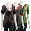 Voile Women's Polka Dot Print Top