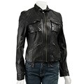 KORS Michael Kors Women's Leather Motorcycle Jacket