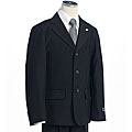 BJK Collection Boy's Solid Navy Blue Suit