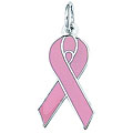 Sterling Silver Breast Cancer Awareness Ribbon Charm