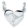 Sterling Silver Break-away Heart Charm