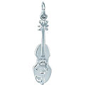 Sterling Silver Base Violin Charm