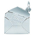 Sterling Silver Envelope and Love Letter Charm