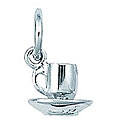 Sterling Silver Cup and Saucer Charm