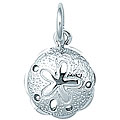 Sterling Silver Small Sand Dollar Charm