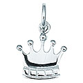 Sterling Silver Small King Crown Charm