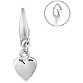 Sterling Silver Tiny Puff Heart Charm