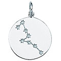 Sterling Silver Taurus Charm