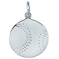 Sterling Silver Baseball Charm