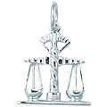 Sterling Silver Lawyer Justice Charm