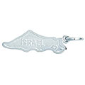 Sterling Silver Israel Charm