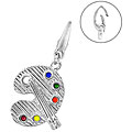 Sterling Silver Artist Pallet Charm