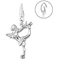 Sterling Silver Female Figure Skater Charm