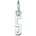 Sterling Silver Number 5 Charm